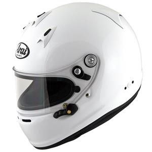 Arai GP-6 PED Helmet XSmall 53-54cm (with M6 washers) White