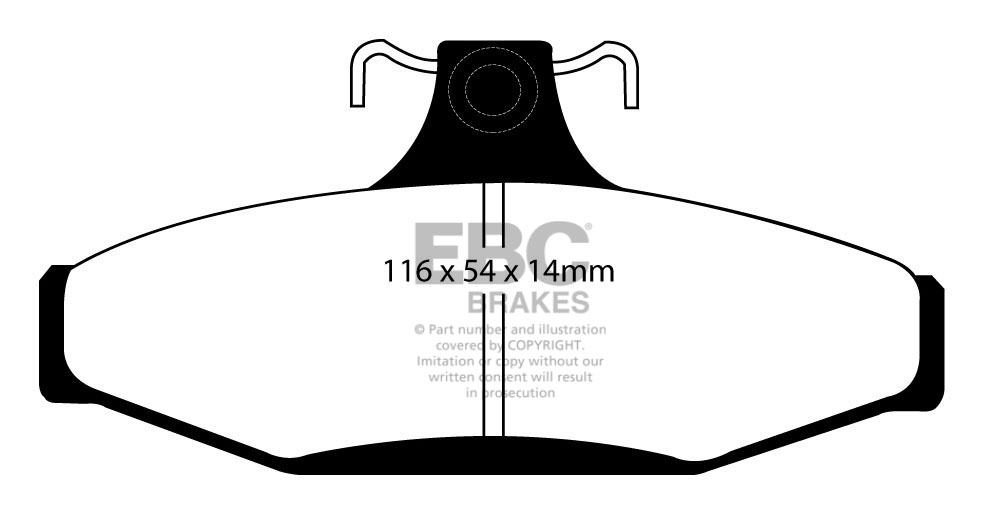 DP1501 - EBC Brake Pads - Ultimax