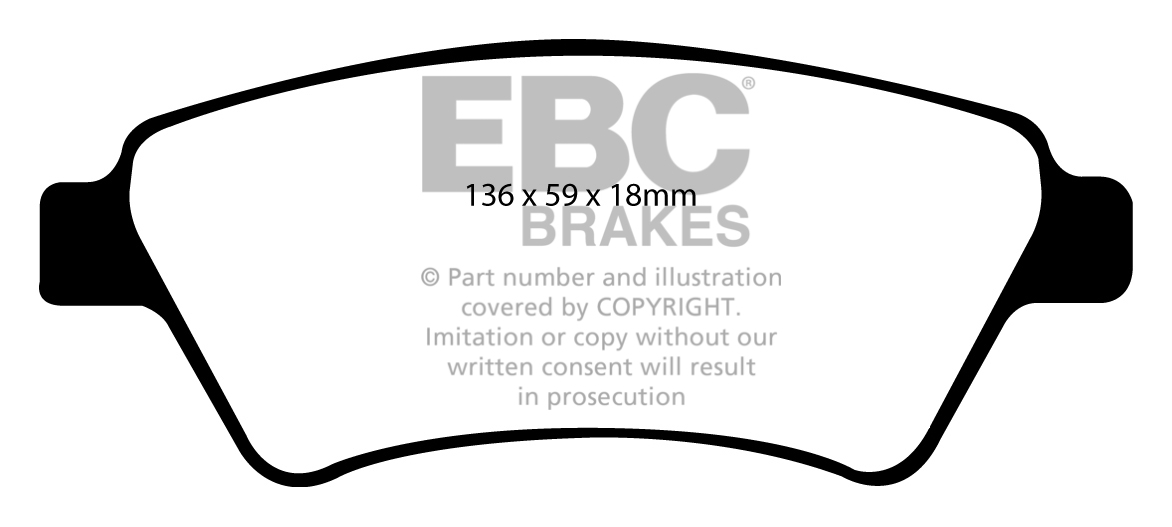 DP1569 - EBC Brake Pads - Ultimax