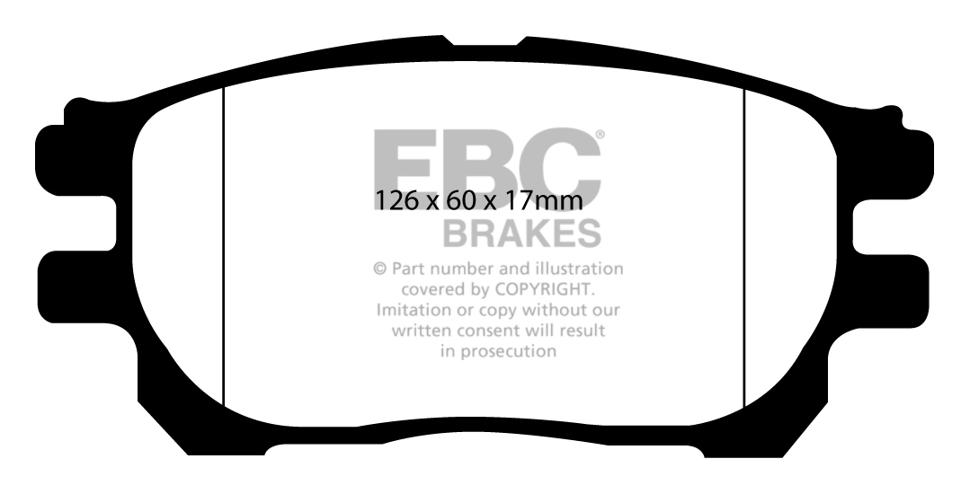 EBC 12 Scion FR-S 2 Ultimax2 Front Brake Pads - Touge Factory - View #13