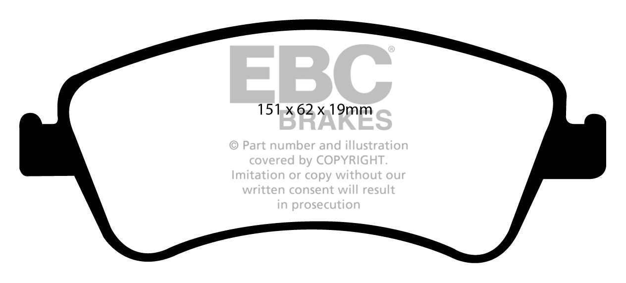 DP1950 - EBC Brake Pads - Ultimax