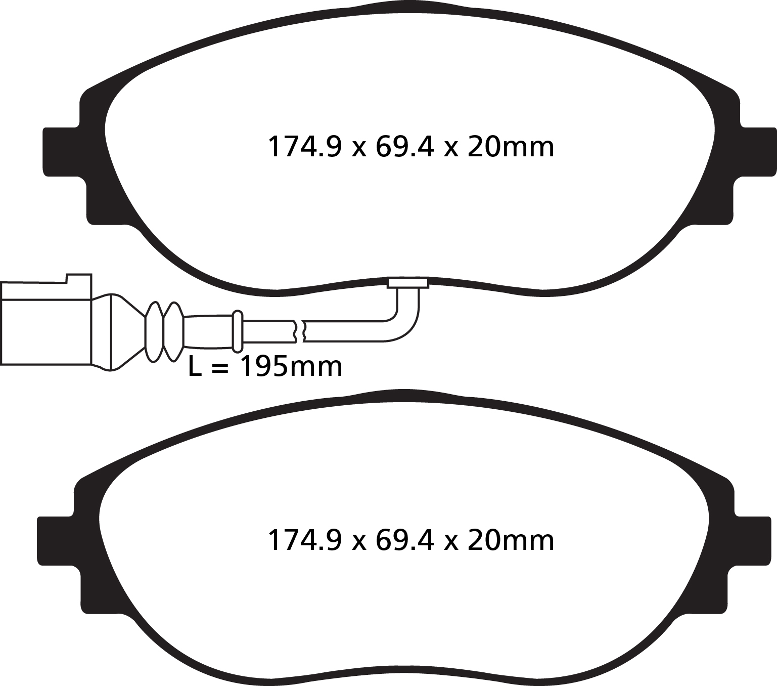 DP22127 - EBC Brake Pads - Green Stuff