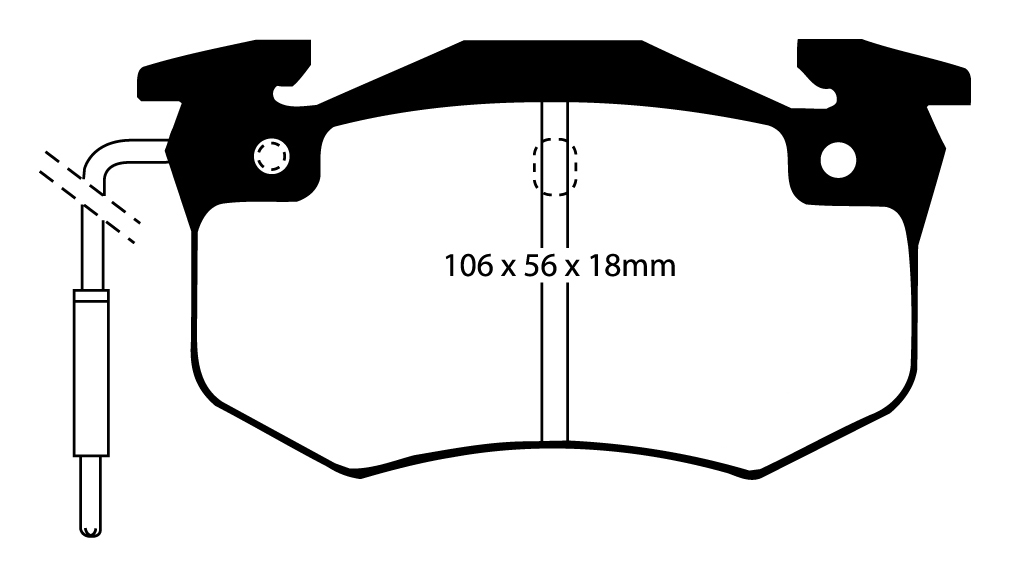 EBC Brake Pads Front Rear Greenstuff For Opel Vectra C - DP21574