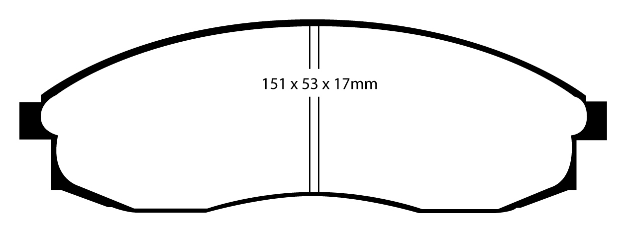 DP31082C - EBC Brake Pads - Red Stuff