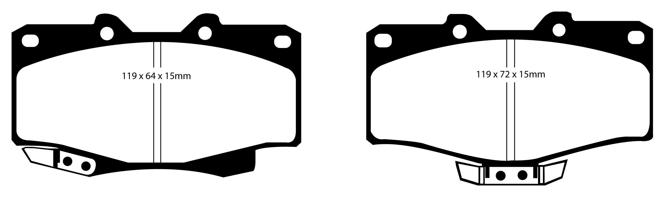 EBC Brake Pads - Yellow Stuff