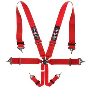 TRS Harness Magnum 3&quot;/3&quot; Red 6 Point